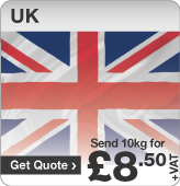 Low cost parcels to UK